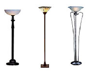 Floor Torch/fluorescent Lamps