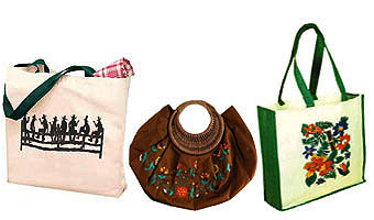 Embroidered Cotton Bags Bags, Indian Embroidered Cotton Bags Bags. Products of Embroidered Cotton Bags Bags   