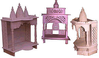 Handcrafted Marble Puja Mandir, Indian Handcrafted Marble Puja Mandir. Products of Handcrafted Marble Puja Mandir   