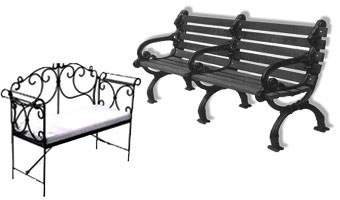 Wrought Iron Bench, Indian Wrought Iron Bench. Products of Wrought Iron Bench  
 