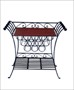 IRON LEATHER WINE BOTTLE HOLDER