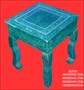WOODEN & METAL COFFEE TABLE
