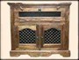 WOODEN TELEVISION AND DISK CABINET 